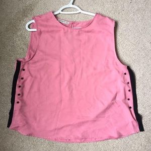 ZARA Pink Top w/black details